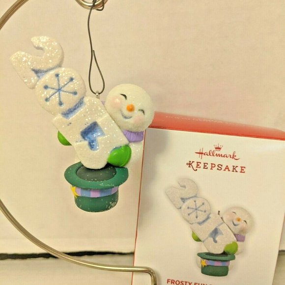 Frosty Fun Decade Snowman Ornament 2013 Hallmark - Picture 1 of 3